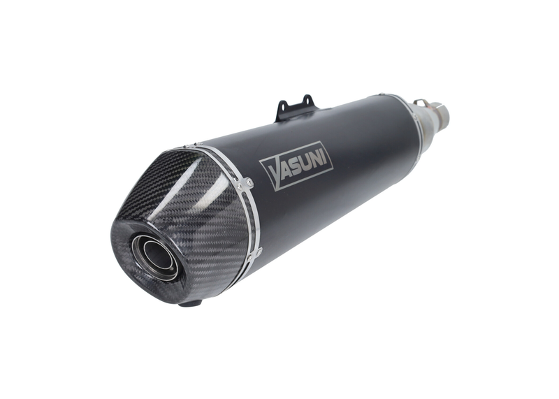 Yasuni Exhaust Black | Vespa GTS/GTS Super/GTV/GT 60 125-300cc i.e. 4T LC (`16-`20) Yasuni  Falan Parts