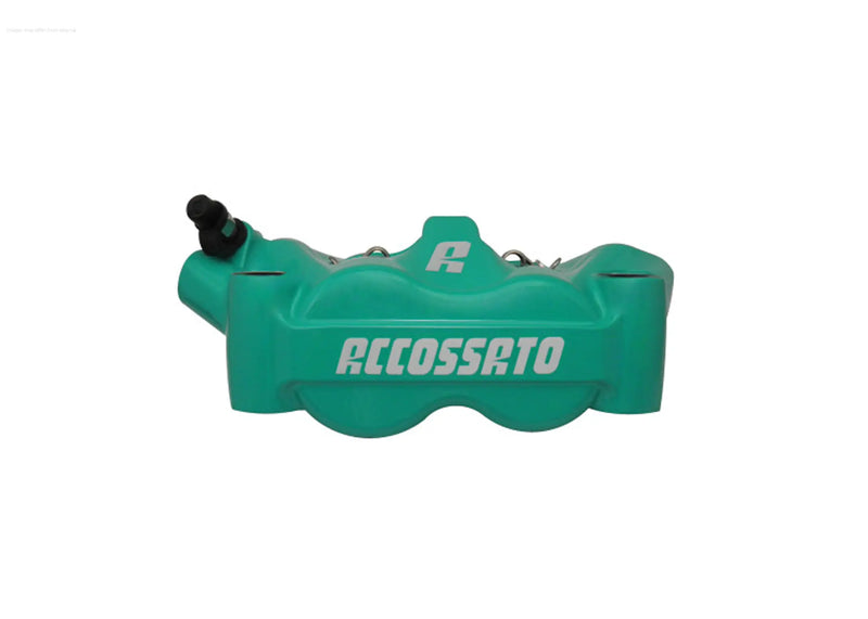 Accossato Caliper Monoblock 100mm Acqua Green  | Vespa Sprint/ Primavera/ GTS Models 50-310cc Accossato  Falan Parts