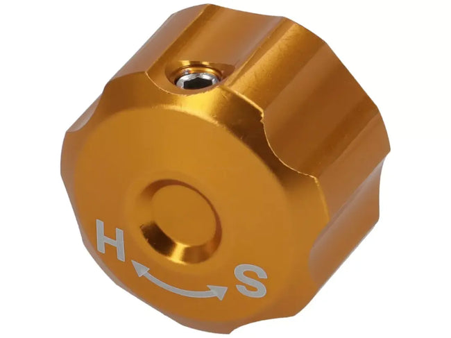 Adjustment Wheel Damping BGM PRO-Series Gold | For Shock Absorbers Of The BGM PRO R12, BGM PRO SC / R12, BGM PRO SC / F16 Series BGM  Falan Parts