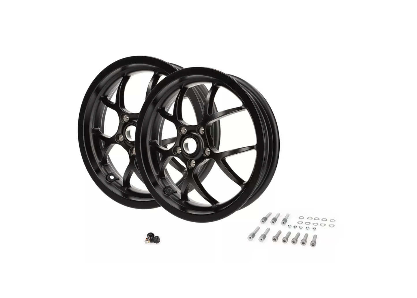 Rim Set BGM PRO SPORT 3.00-13" Matt Black | Vespa GTS/GTV/GT/GT L 125-300cc BGM  Falan Parts
