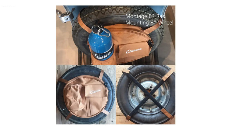 Bag SIP Classic For Spare Wheel Black 10" Open Rim & 8" Closed Rim SIP  Falan Parts