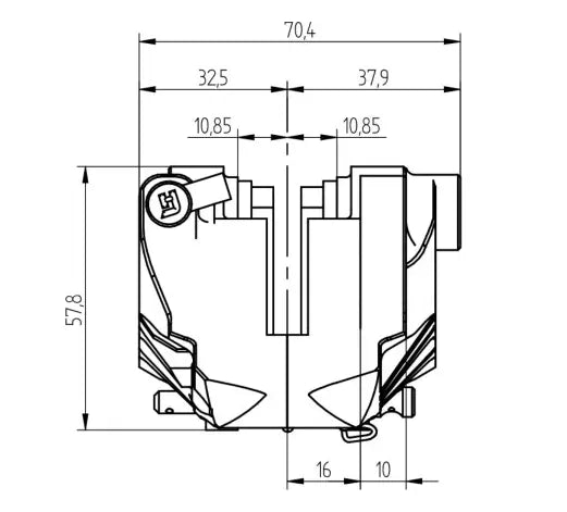 Brake Calliper Accossato Rear Black | Vespa GTS/GTS Super/GTV/GT 60/GT/GT L 125-300ccm Accossato  Falan Parts