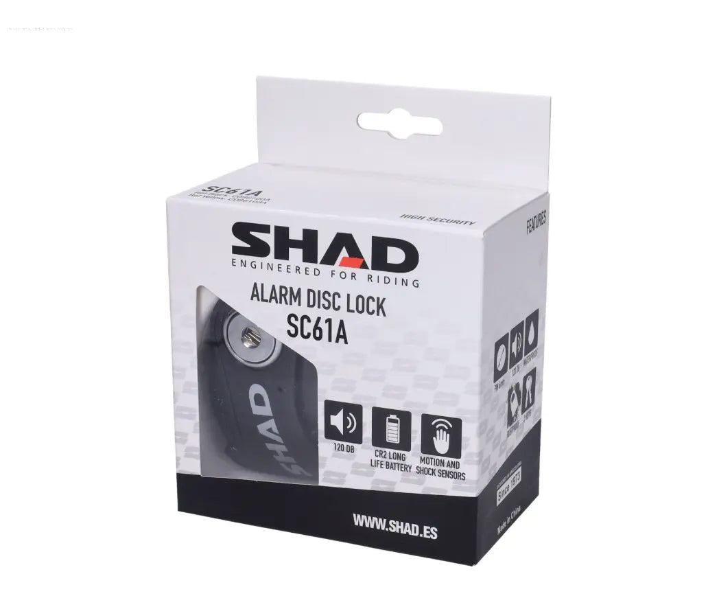 Brake Disc Lock Black SHAD With Alarm SHAD  Falan Parts
