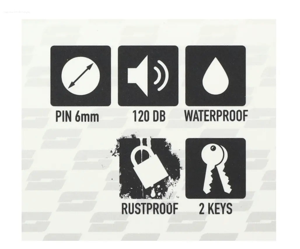 Brake Disc Lock Black SHAD With Alarm SHAD  Falan Parts