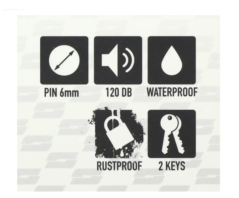 Brake Disc Lock Black SHAD With Alarm SHAD  Falan Parts