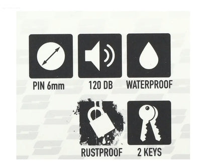 Brake Disc Lock Yellow SHAD With Alarm SHAD  Falan Parts