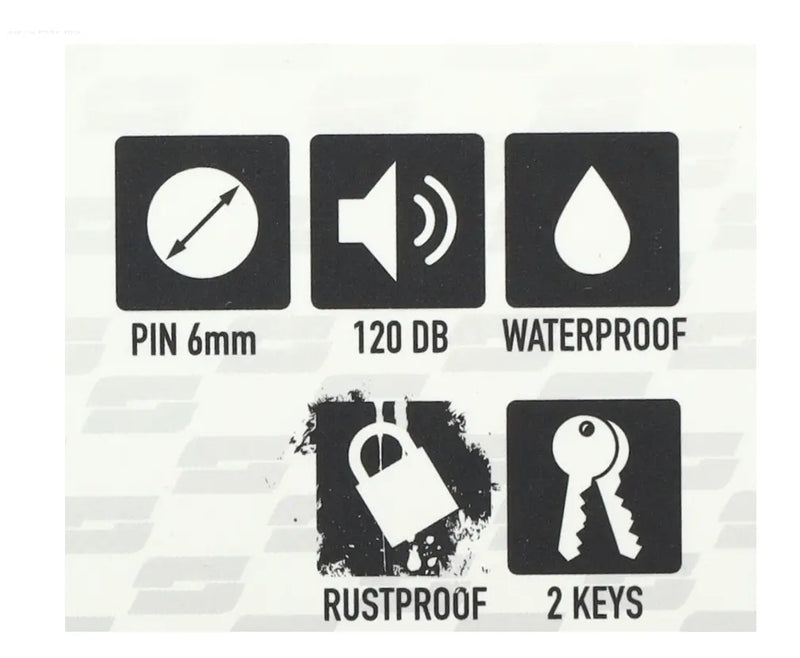 Brake Disc Lock Yellow SHAD With Alarm SHAD  Falan Parts