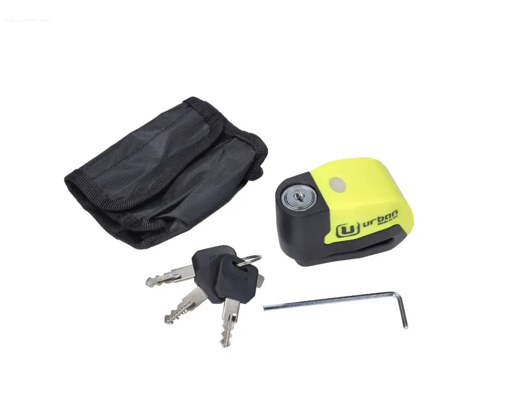 Brake Disc Lock Yellow Urban With Alarm Artago  Falan Parts