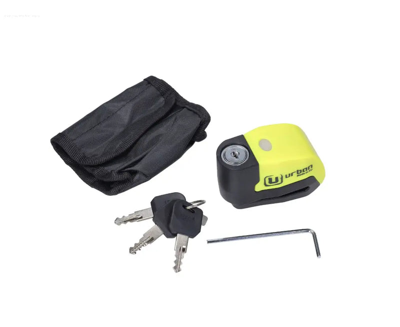 Brake Disc Lock Yellow Urban With Alarm Artago  Falan Parts