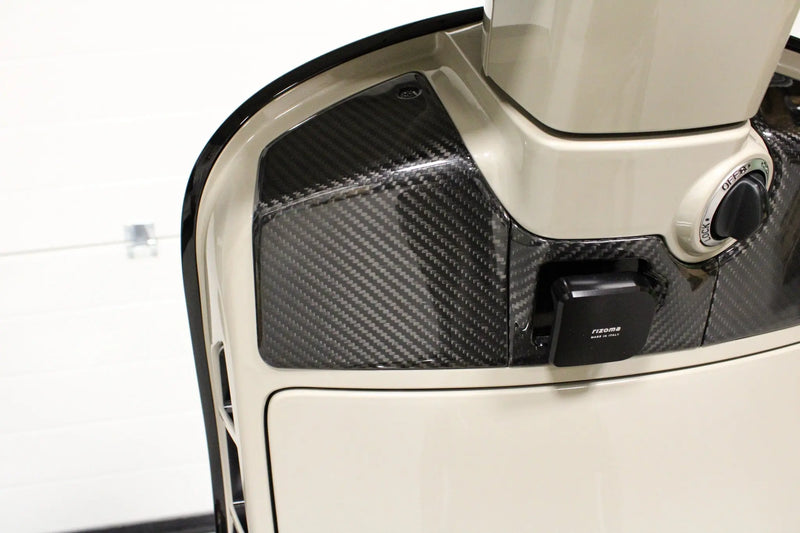 Carbon Fiber Glovebox Door Trim Set RACEFOXX | Vespa GTS/GTS Super/GTV/GT 60/GT/GT L 125-300cc RACEFOXX  Falan Parts