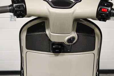 Carbon Fiber Glovebox Door Trim Set RACEFOXX | Vespa GTS/GTS Super/GTV/GT 60/GT/GT L 125-300cc RACEFOXX  Falan Parts