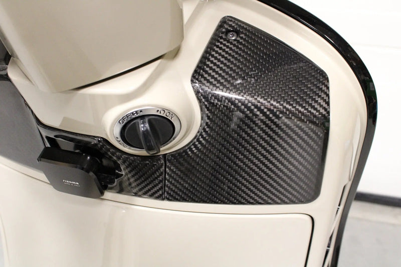 Carbon Fiber Glovebox Door Trim Set RACEFOXX | Vespa GTS/GTS Super/GTV/GT 60/GT/GT L 125-300cc RACEFOXX  Falan Parts