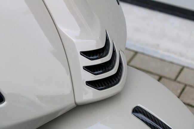 Carbon Fiber Horn Cover Inlay RACEFOXX | Vespa GTS/GTS Super 125/300cc (`23-) RACEFOXX  Falan Parts