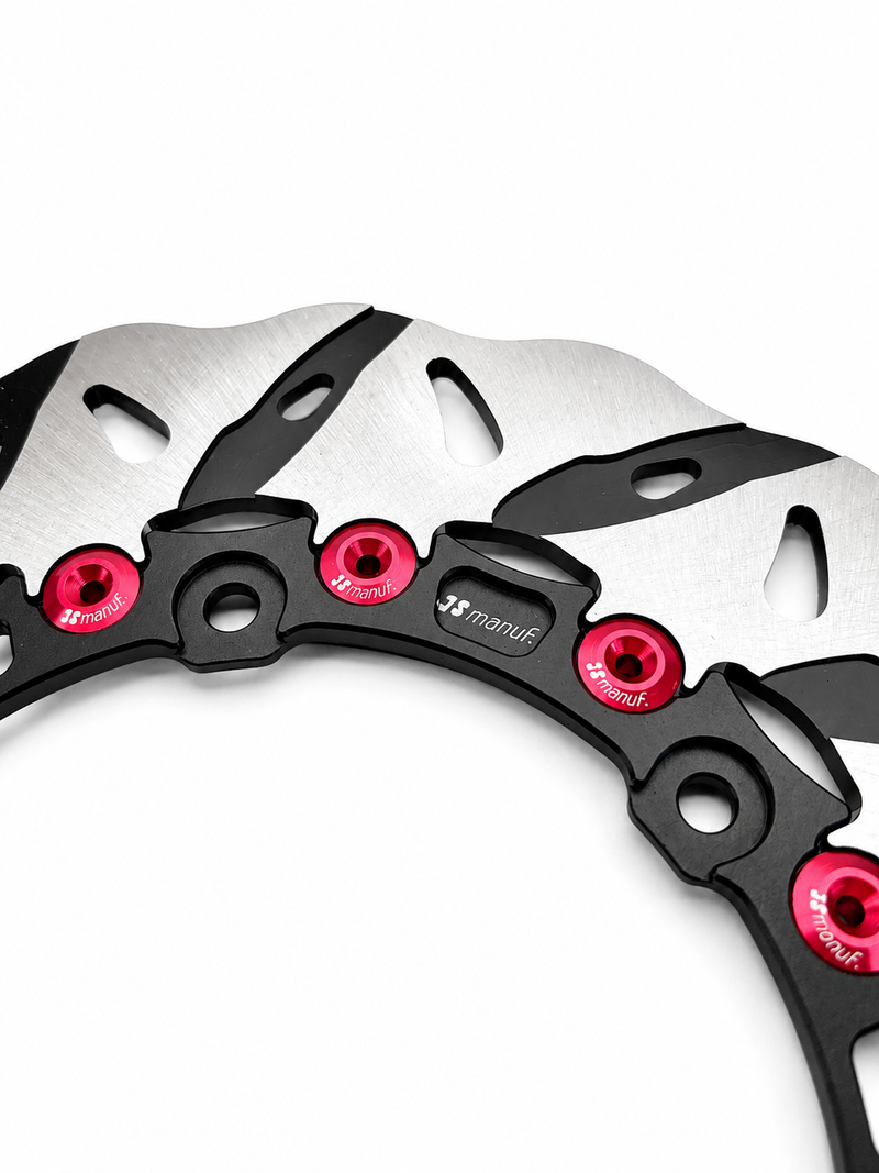 Brake Disc JS Manuf Red | Vespa GTS/GTS Super/GTV/GT 60/GT/GT L 125-310cc JS Manuf  Falan Parts