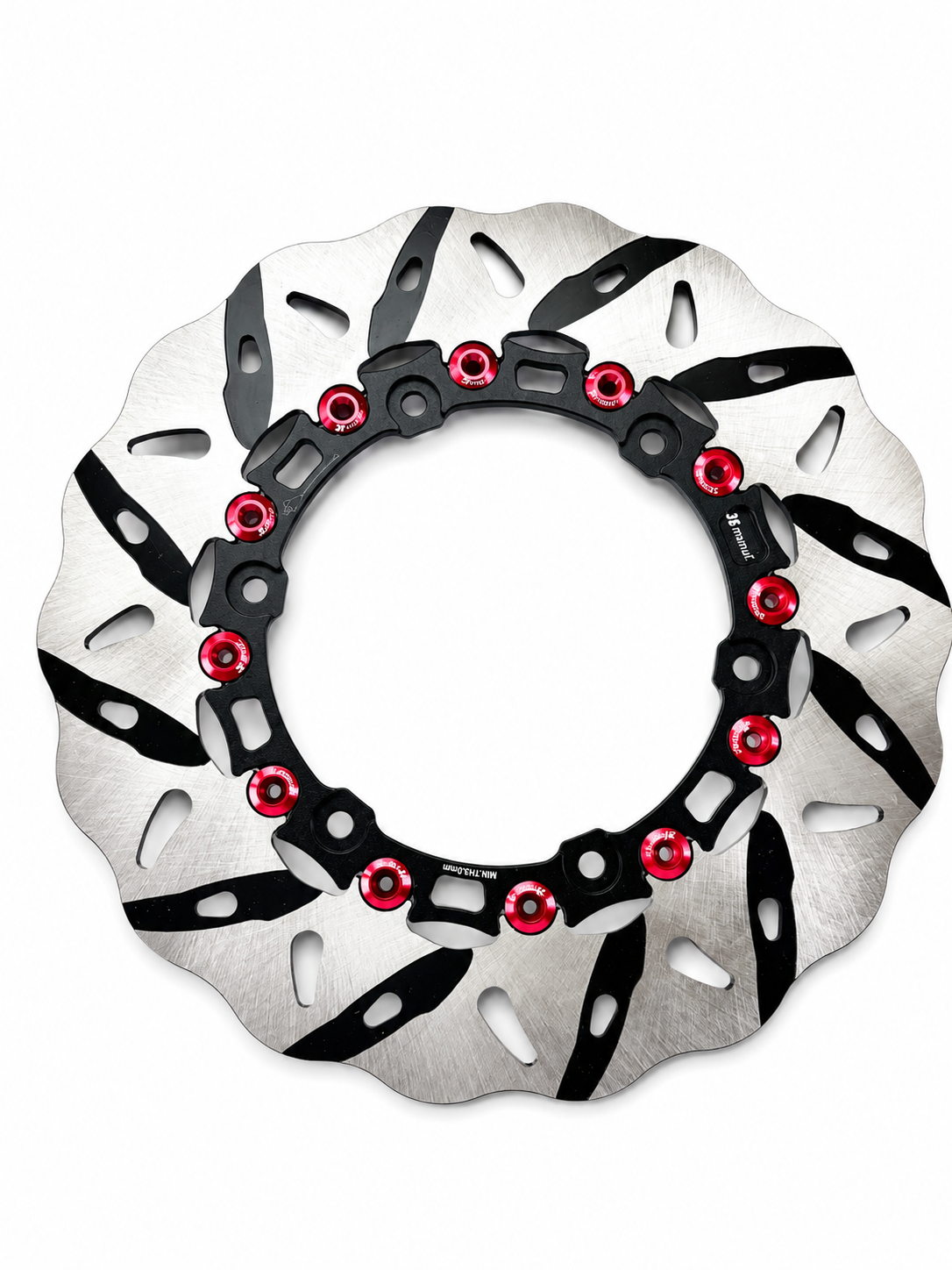 Brake Disc JS Manuf Red | Vespa GTS/GTS Super/GTV/GT 60/GT/GT L 125-310cc JS Manuf  Falan Parts