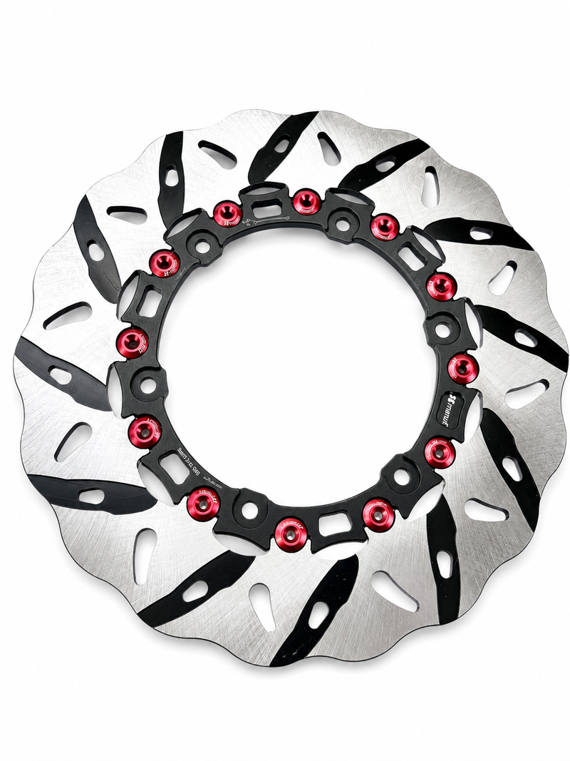 Brake Disc JS Manuf Red | Vespa GTS/GTS Super/GTV/GT 60/GT/GT L 125-310cc JS Manuf  Falan Parts