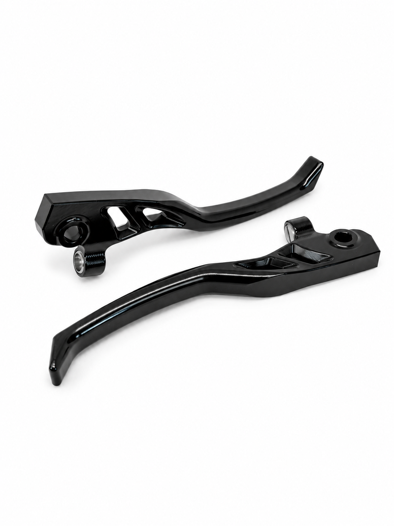 Sport Lever Set JS Manuf CNC Black | Vespa GTS/GTS Super 125/300/310cc (2023-) JS Manuf  Falan Parts