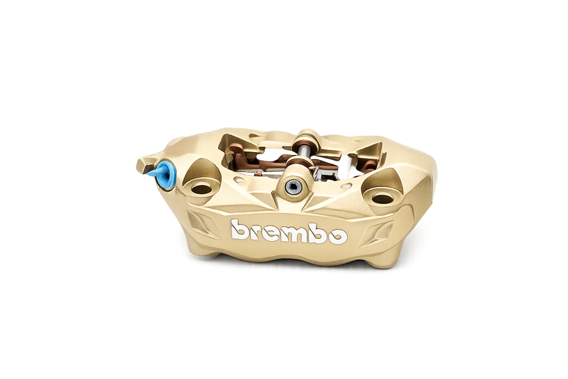 Brembo Caliper M4 Monoblock 100mm Gold | Vespa Sprint/ Primavera/ GTS Models 50-300cc Brembo  Falan Parts