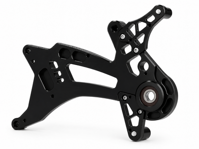 CNC Swing Arm TR Factory Black | Vespa GTS/GTS Super/GTV/GT 60/GT L 125-310cc TR Factory  Falan Parts