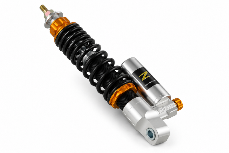 Shock Absorber ZELIONI Front Silver | Vespa GTS/GTS Super 125-300cc ('14-'16) Zelioni  Falan Parts