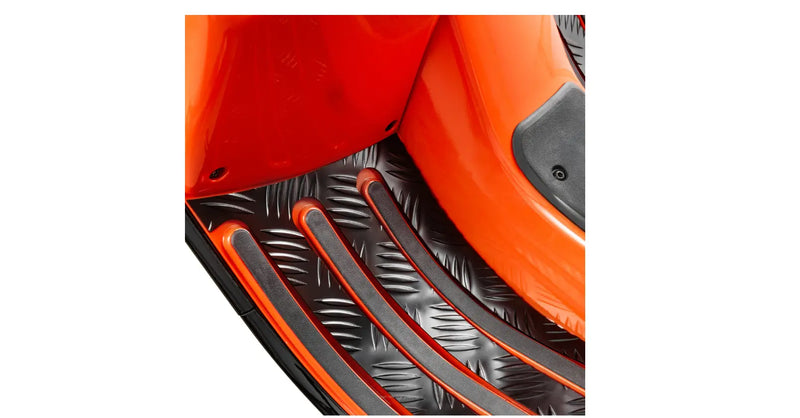 Checker Floor Plates SIP Cover Footwell Aera / Footboards Black | Vespa GTS/GTS Super/GTV/GT 60 125-300cc sip  Falan Parts