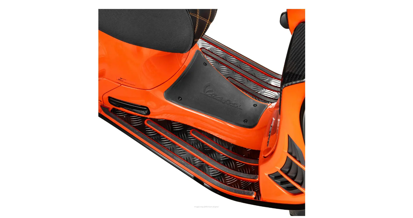 Checker Floor Plates SIP Cover Footwell Aera / Footboards Black | Vespa GTS/GTS Super/GTV/GT 60 125-300cc sip  Falan Parts