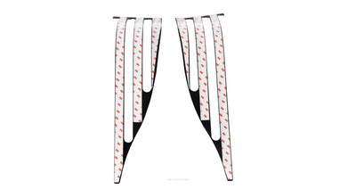 Checker Floor Plates SIP Cover Footwell Aera / Footboards Black | Vespa GTS/GTS Super/GTV/GT 60 125-300cc sip  Falan Parts