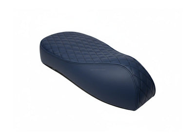Custom Seat Black Diamond Stitch Le Mans Blue | Vespa GTS 125-310cc ('14-) Falan Parts  Falan Parts