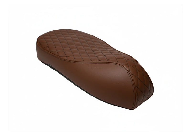 Custom Seat Black Diamond Stitch Merino Tartufo | Vespa GTS 125-310cc ('14-) Falan Parts  Falan Parts