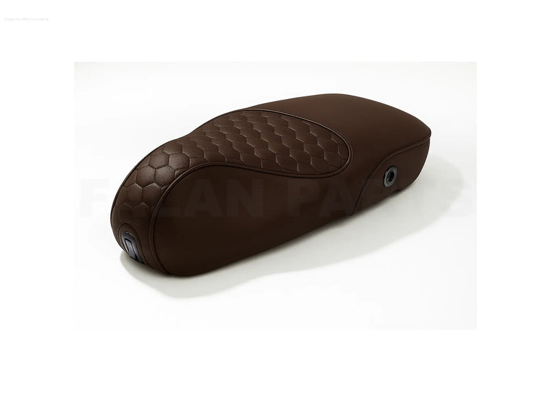 Custom Seat Deluxe Audi RS Dark Brown | Vespa Sprint/ Primavera 50-150cc Falan Parts  Falan Parts