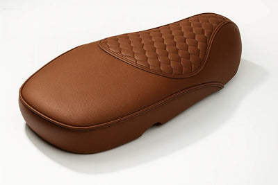 Custom Seat Deluxe Audi RS Light Brown | Vespa Sprint/ Primavera 50-150cc Falan Parts  Falan Parts