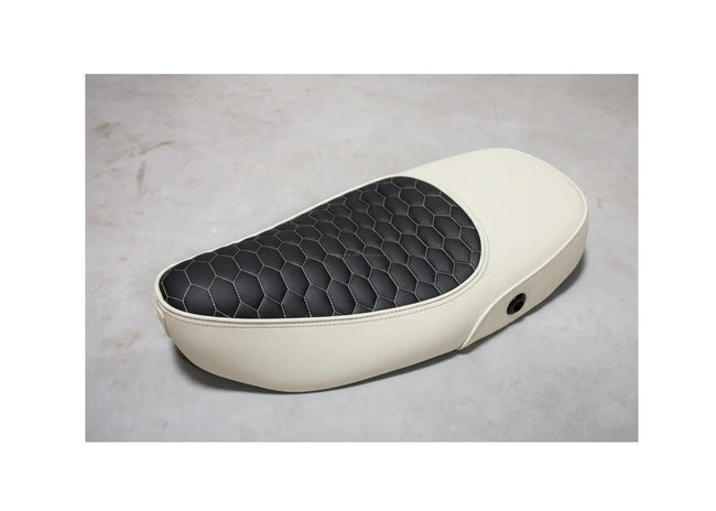 Custom Seat Deluxe Merino Elfenbeinwei | Vespa Vespa S/LX/LXV/ ET2-4 50-150cc FP Parts  Falan Parts