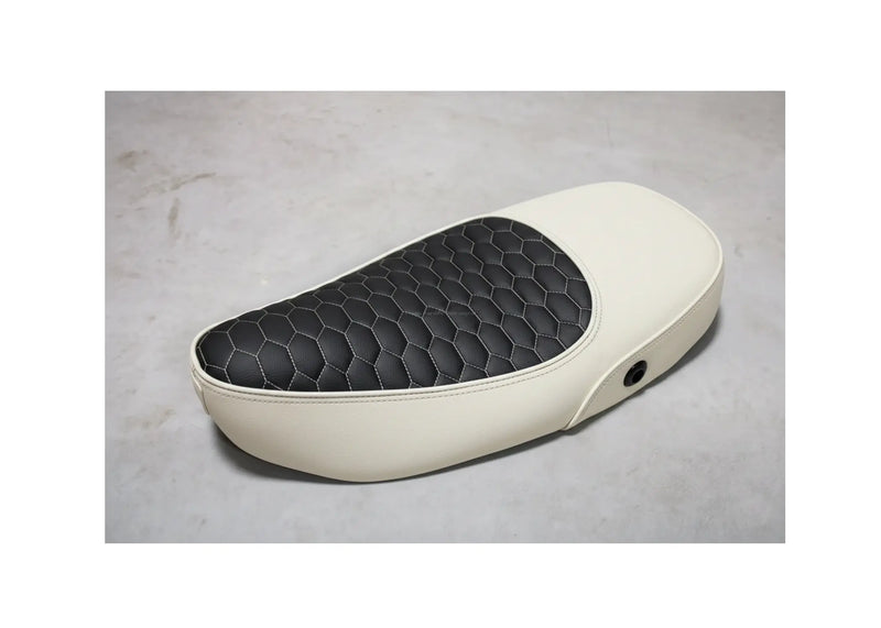 Custom Seat Deluxe Merino Elfenbeinwei | Vespa Vespa S/LX/LXV/ ET2-4 50-150cc FP Parts  Falan Parts