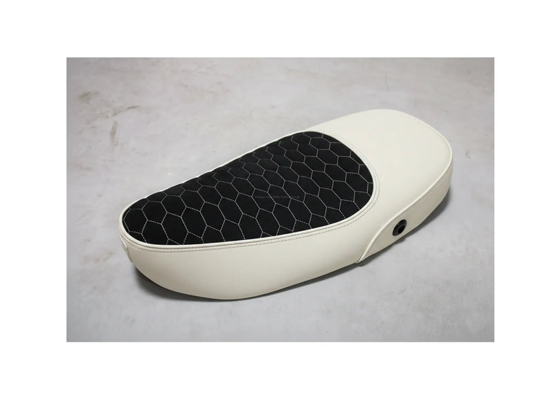 Custom Seat Deluxe Merino Elfenbeinwei | Vespa Vespa S/LX/LXV/ ET2-4 50-150cc FP Parts  Falan Parts
