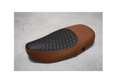 Custom Seat Deluxe Merino Tartufo | Vespa Vespa S/LX/LXV/ ET2-4 50-150cc FP Parts  Falan Parts