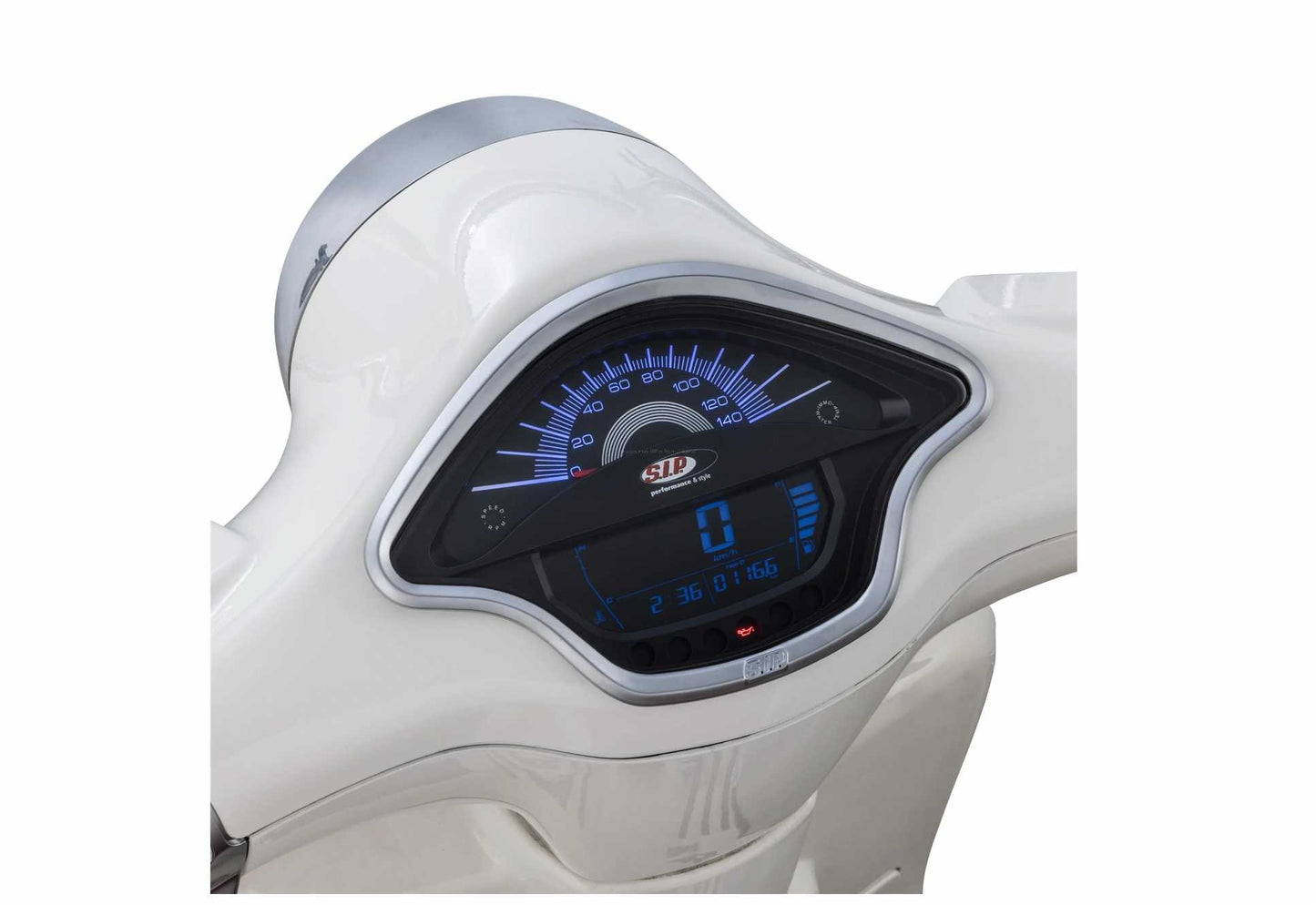 Deco Ring speedometer/handlebar SIP Matt Chrome | Vespa Primavera/Sprint 50-150cc 2T/4T AC SIP  Falan Parts
