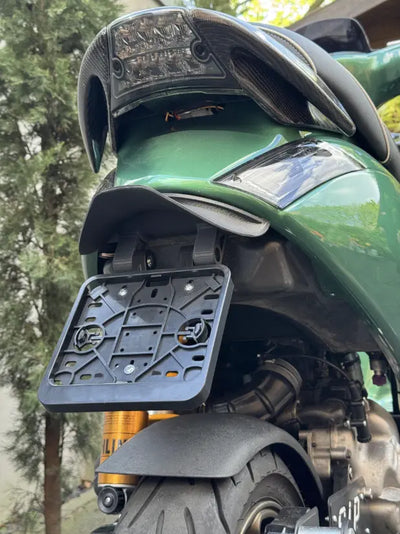 Duckwing License Plate Holder | Piaggio ZIP 2/4T ('2000-'22-) Falan Parts  Falan Parts