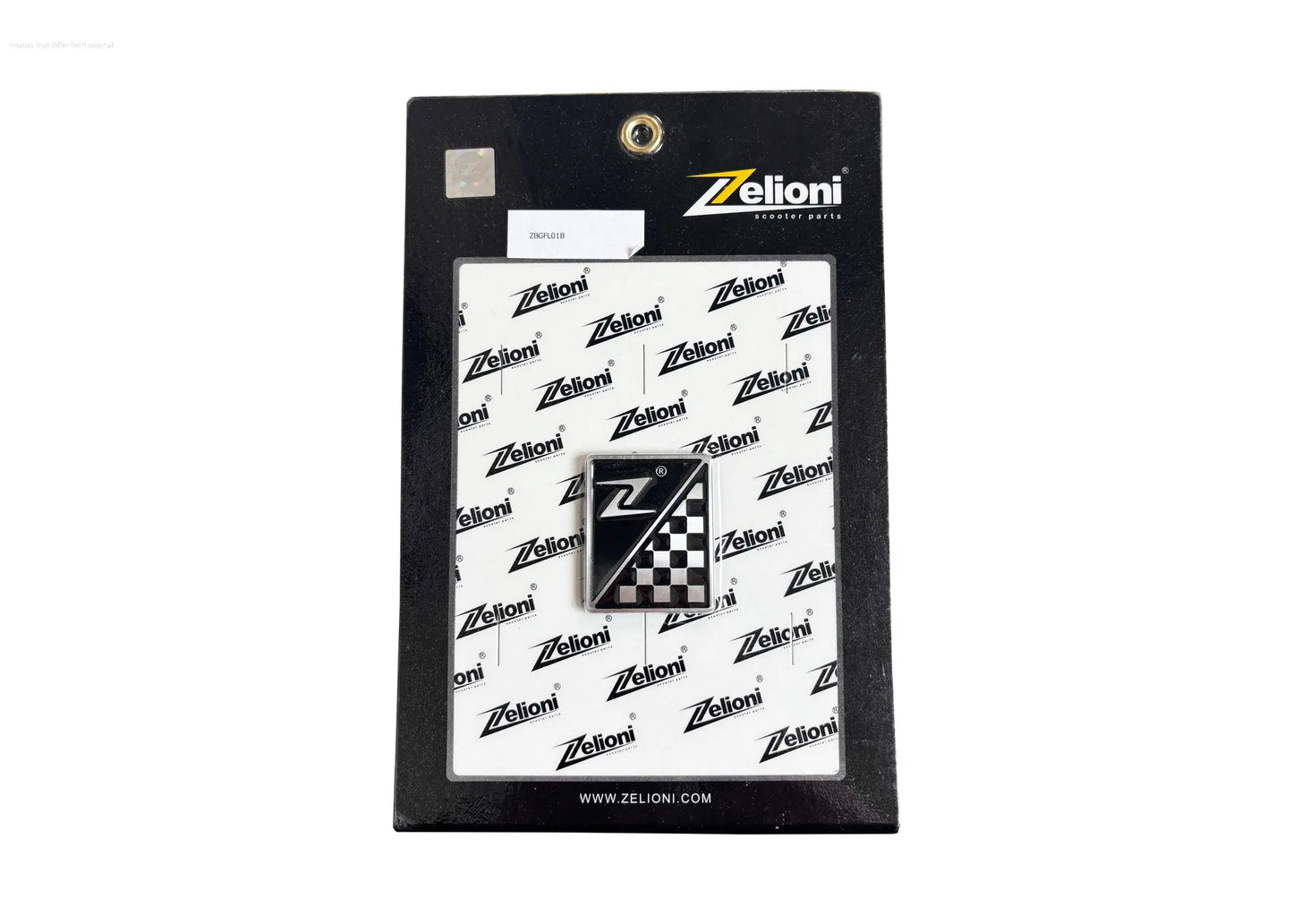 Emblem ZELIONI Square Horn Cover | Vespa PX125-200 MY/2011 f/ LX/LXV/S/Primavera/Sprint/GTS/GTS Super/GTV/GT 60/GT/GT L/946 50-300cc Zelioni  Falan Parts
