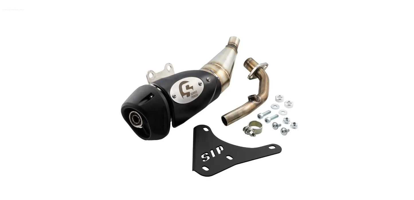 Racing Exhaust SIP SERIES PORDOI | Vespa Primavera/Sprint 125-150cc i.e. 3V 4T AC for PIAGGIO 3V LEM (Euro3)/iGet (Euro4/Euro5) SIP  Falan Parts