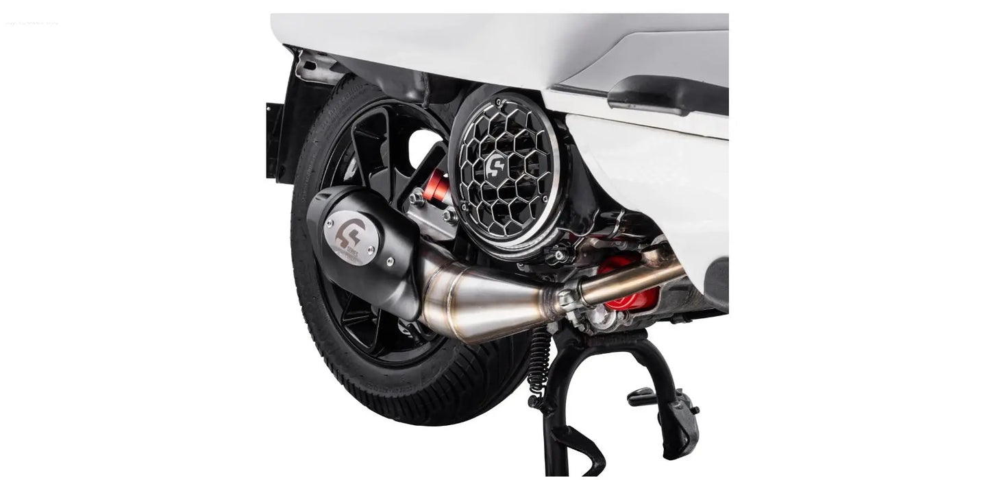 Racing Exhaust SIP SERIES PORDOI | Vespa Primavera/Sprint 125-150cc i.e. 3V 4T AC for PIAGGIO 3V LEM (Euro3)/iGet (Euro4/Euro5) SIP  Falan Parts