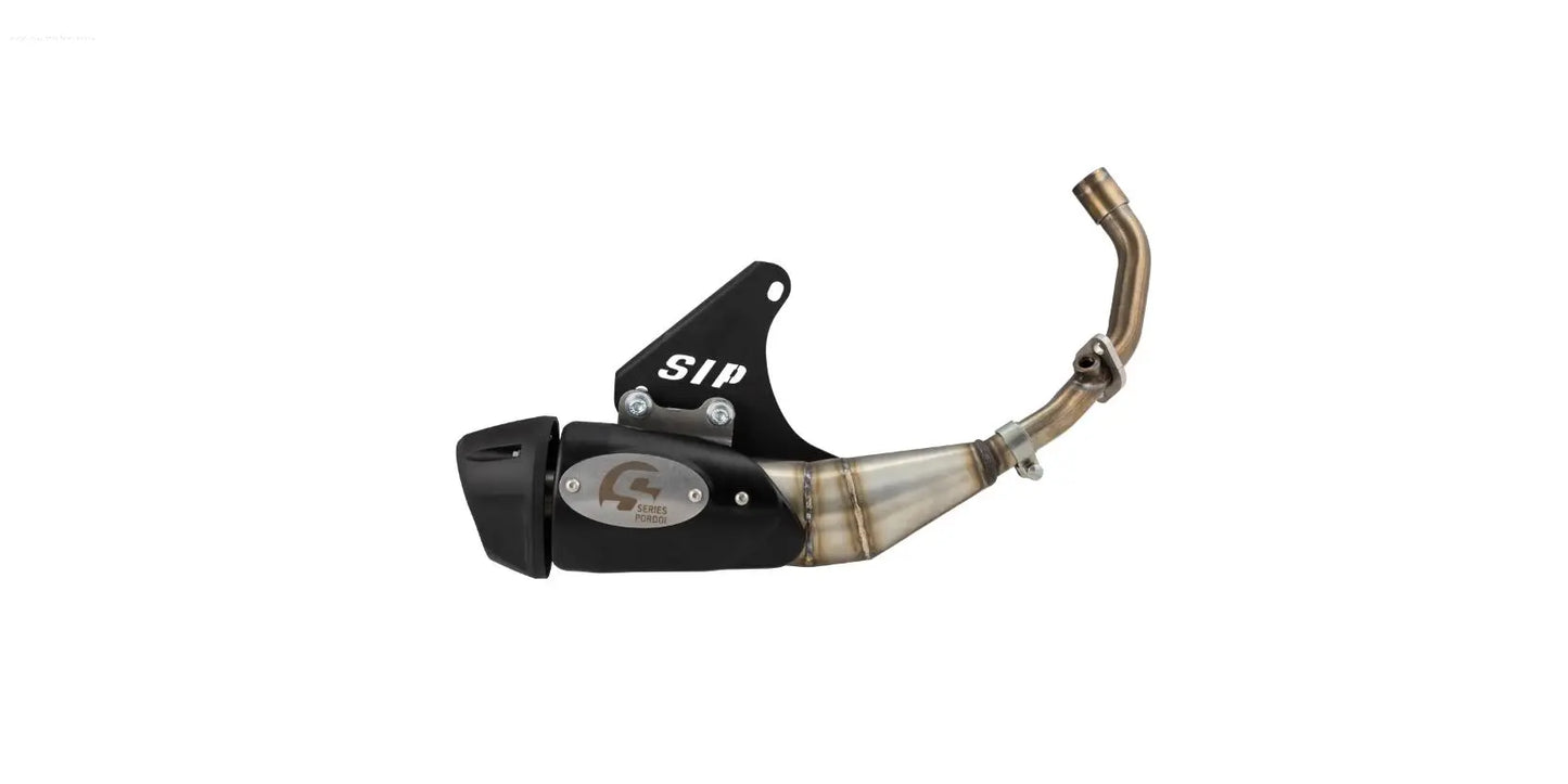 Racing Exhaust SIP SERIES PORDOI | Vespa Primavera/Sprint 125-150cc i.e. 3V 4T AC for PIAGGIO 3V LEM (Euro3)/iGet (Euro4/Euro5) SIP  Falan Parts