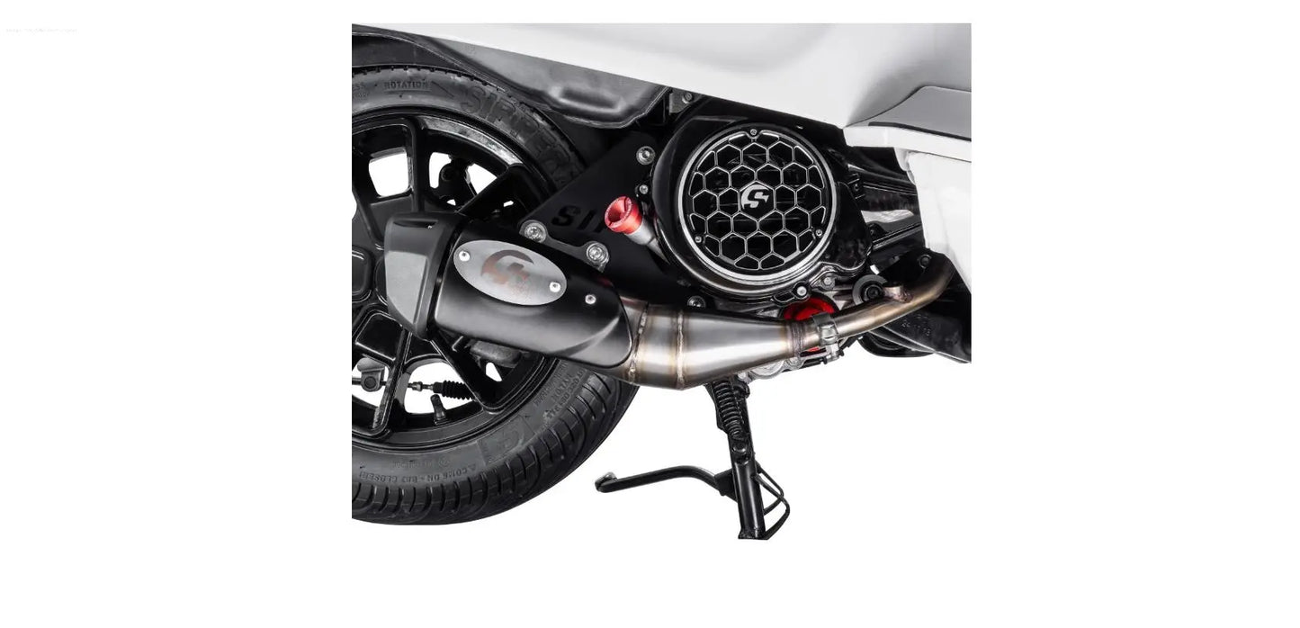 Racing Exhaust SIP SERIES PORDOI | Vespa Primavera/Sprint 125-150cc i.e. 3V 4T AC for PIAGGIO 3V LEM (Euro3)/iGet (Euro4/Euro5) SIP  Falan Parts