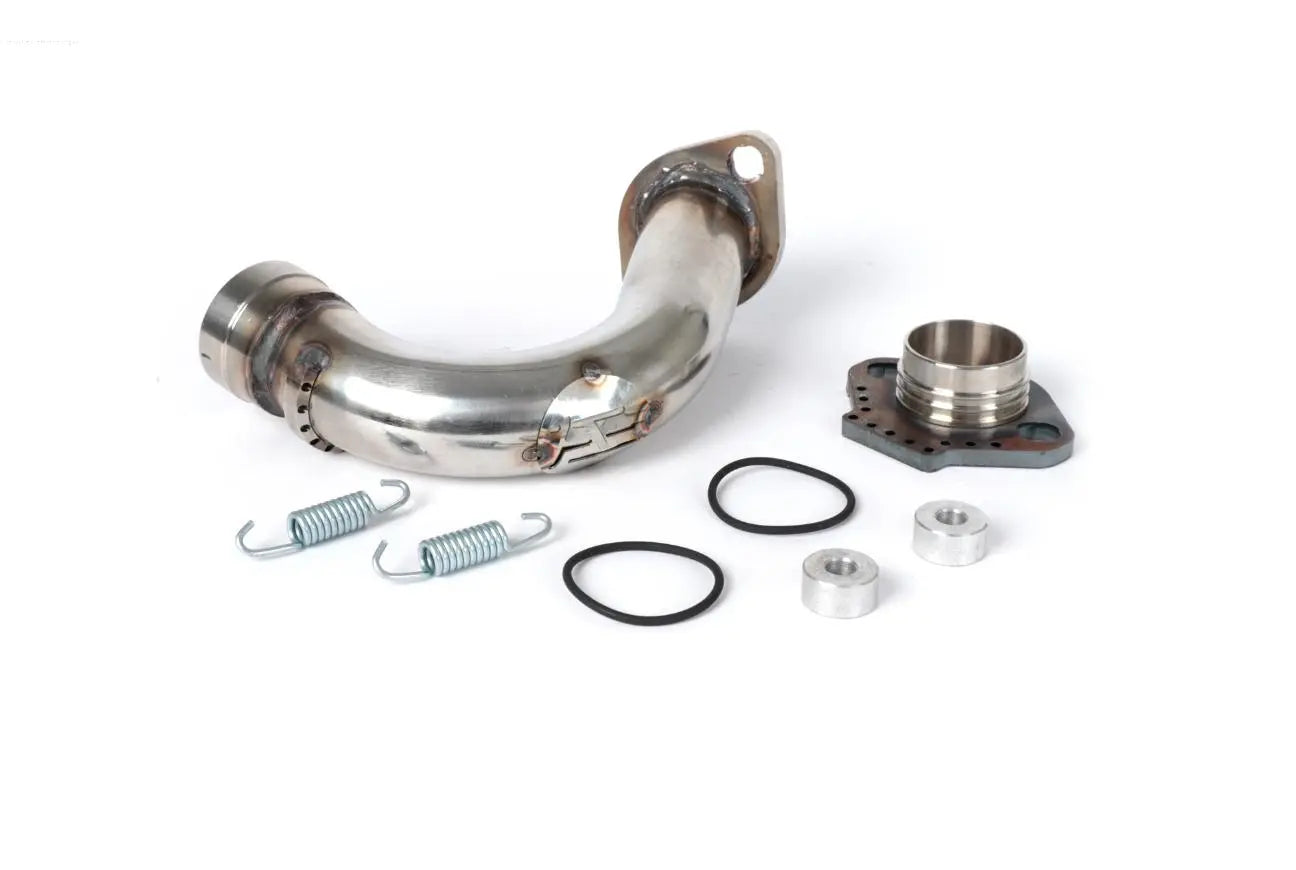 Exhaust Manifold HEIKOTUNING Stainless Steel | Piaggio 125-180cc 2-stroke HT Parts  Falan Parts