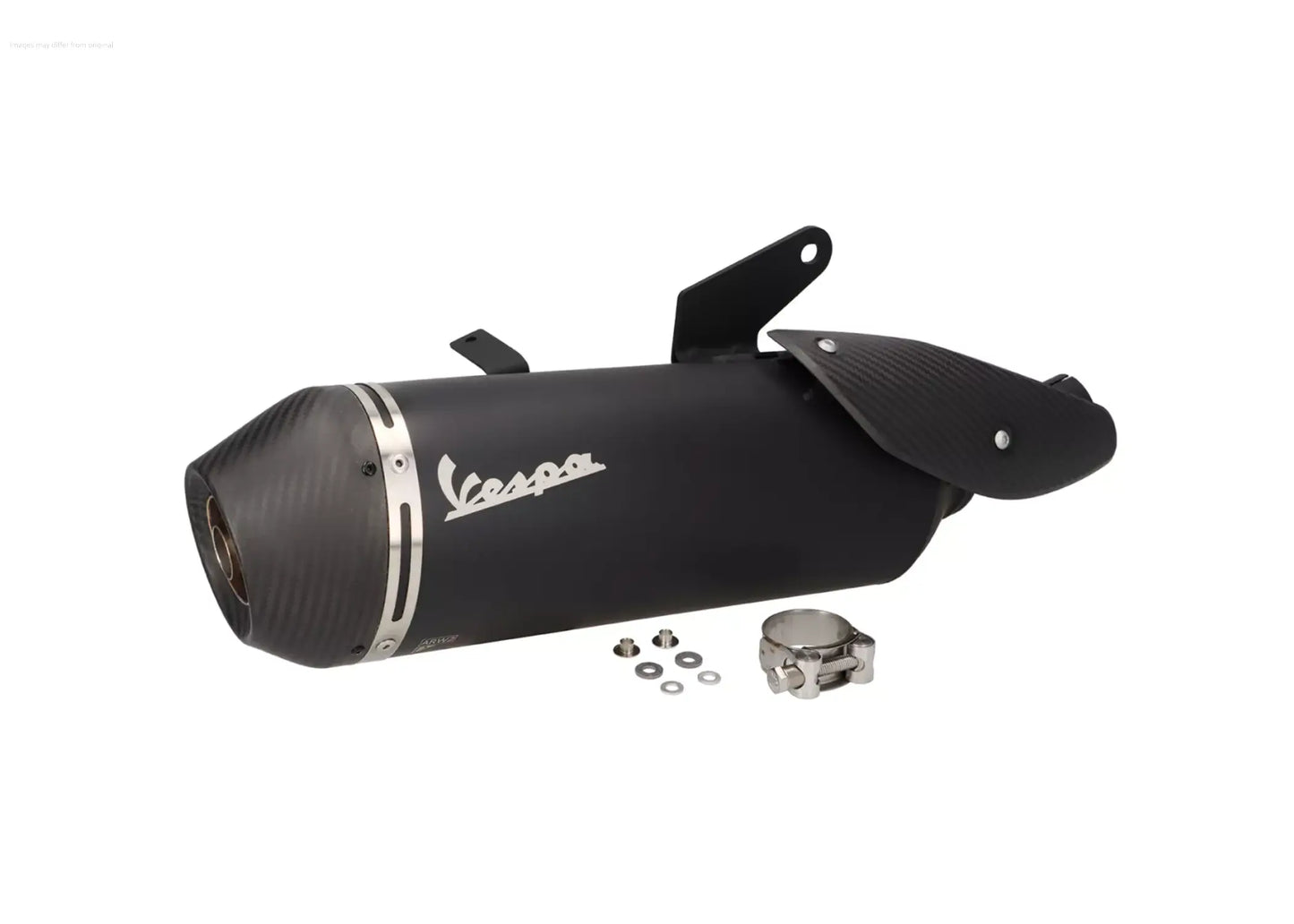 Exhaust System Carbon VESPA Dark Aluminium | Vespa GTS/GTV 310cc Piaggio  Falan Parts