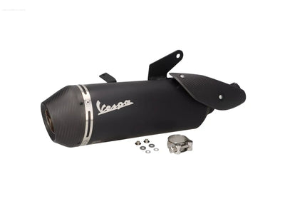 Exhaust System Carbon VESPA Dark Aluminium | Vespa GTS/GTV 310cc Piaggio  Falan Parts