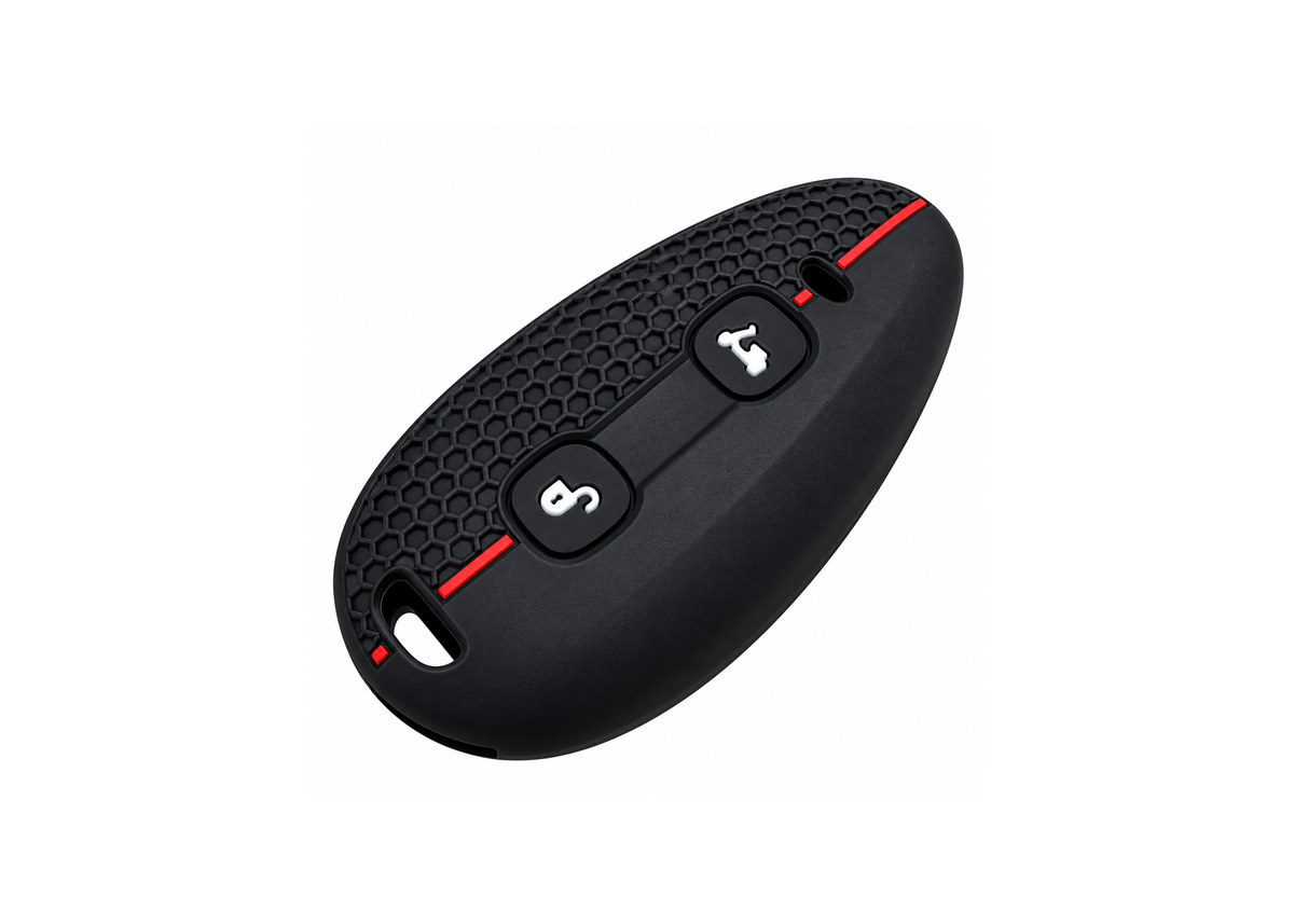 Key Cover Silicone Black / Red | Vespa GTS/GTV 125-310cc ('23-) FP Parts  Falan Parts