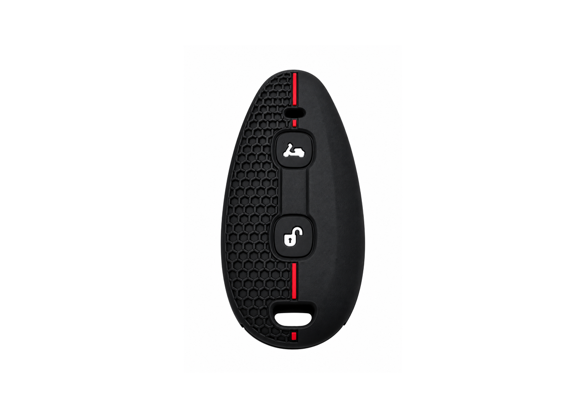 Key Cover Silicone Black / Red | Vespa GTS/GTV 125-310cc ('23-) FP Parts  Falan Parts