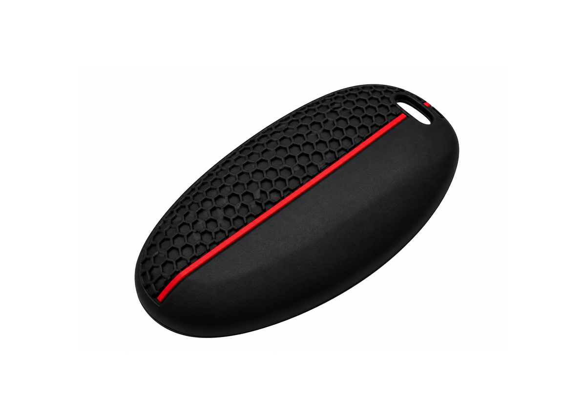 Key Cover Silicone Black / Red | Vespa GTS/GTV 125-310cc ('23-) FP Parts  Falan Parts