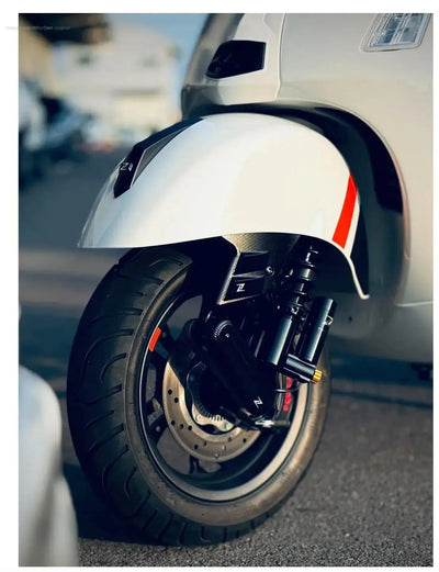 Fork Cover ZELIONI Matt Black | Vespa GTS/GTS Super 125-300cc (`23-) Zelioni  Falan Parts