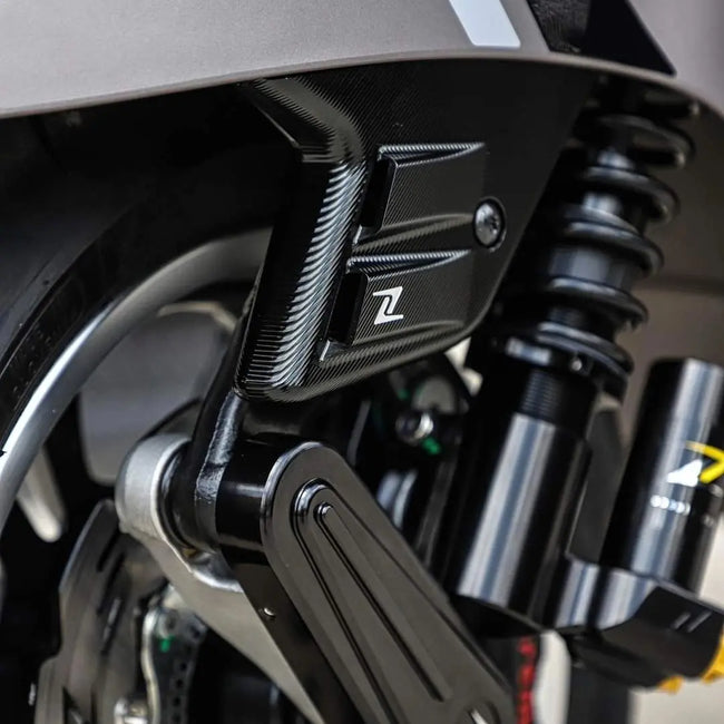 Fork Cover ZELIONI Black | Vespa GTS/GTS Super 125-300cc (`23-) Zelioni  Falan Parts